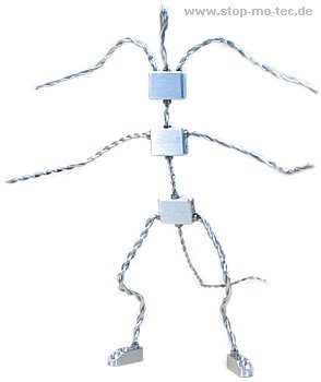 4 armed stopmotion wire armature